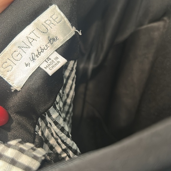 Signature by Robbie Bee Black and Gray for and flare knee length cocktail Dress - Picture 8 of 9